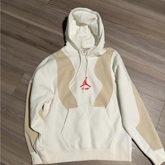 off white jordan hoodie cream